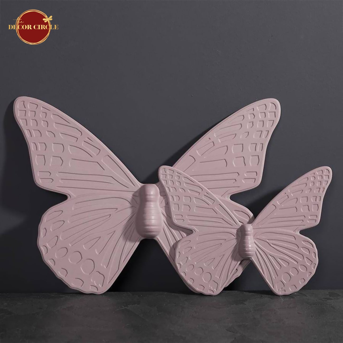 Elysian Pink Butterfly Wall Art (Set of 2)