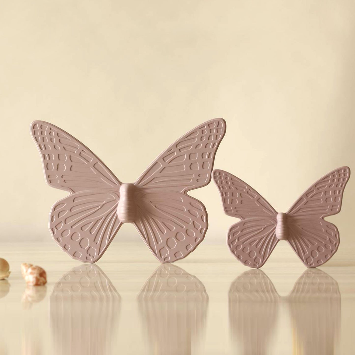 Elysian Pink Butterfly Wall Art (Set of 2)