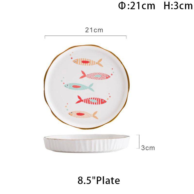 Gezellig Ceramic Round Pasta Platter