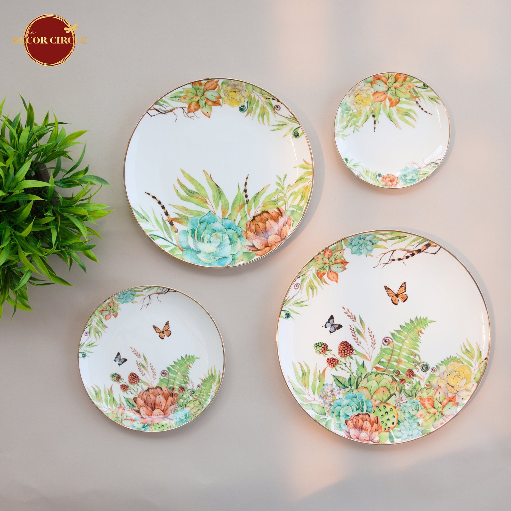 Viridis Forest Green Serving Plate (12 inches)