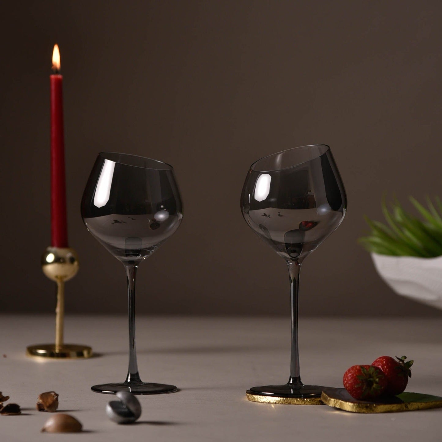 Smokey Wine Glass Gift Box (Set of 2)