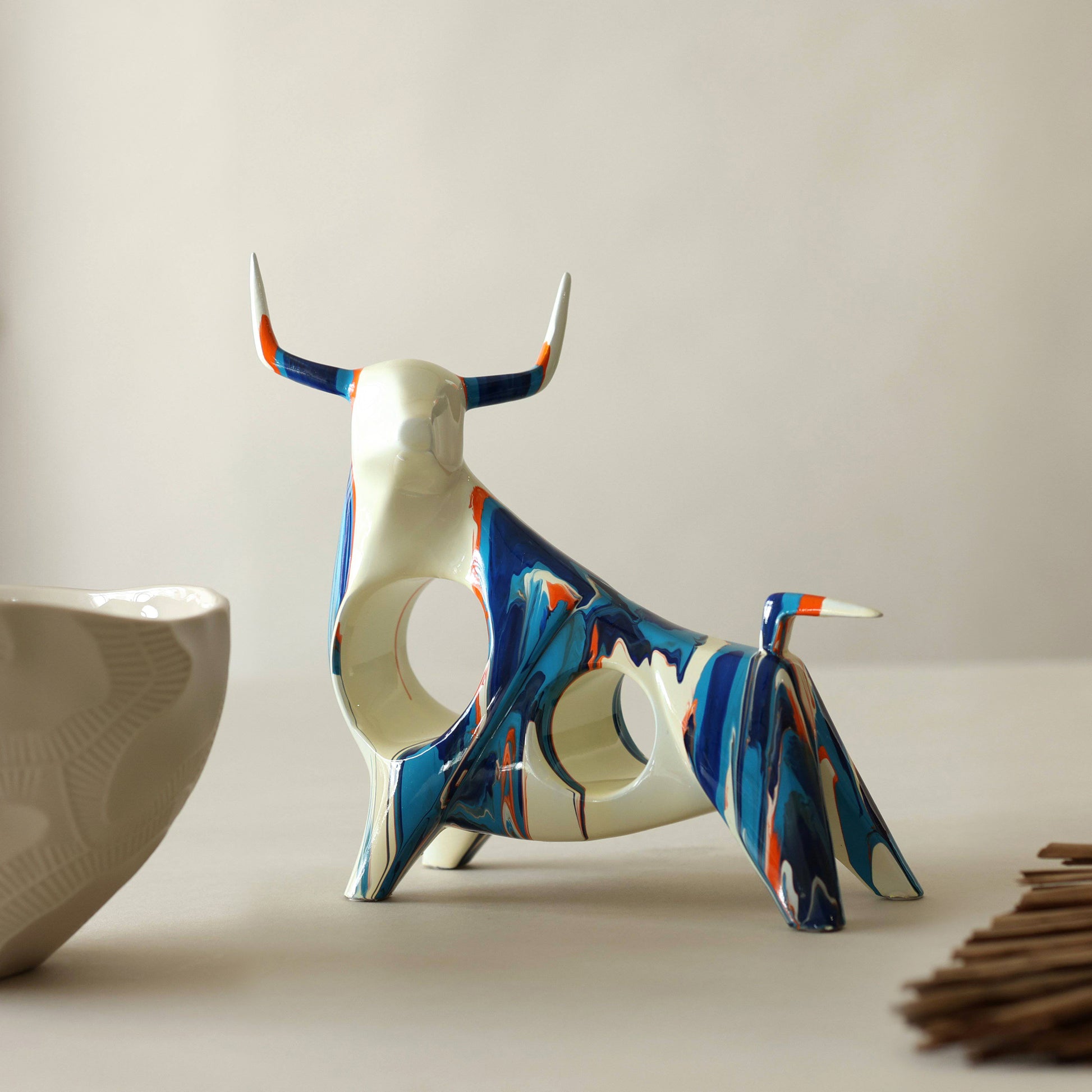 Indomitus Modern Bull Sculpture
