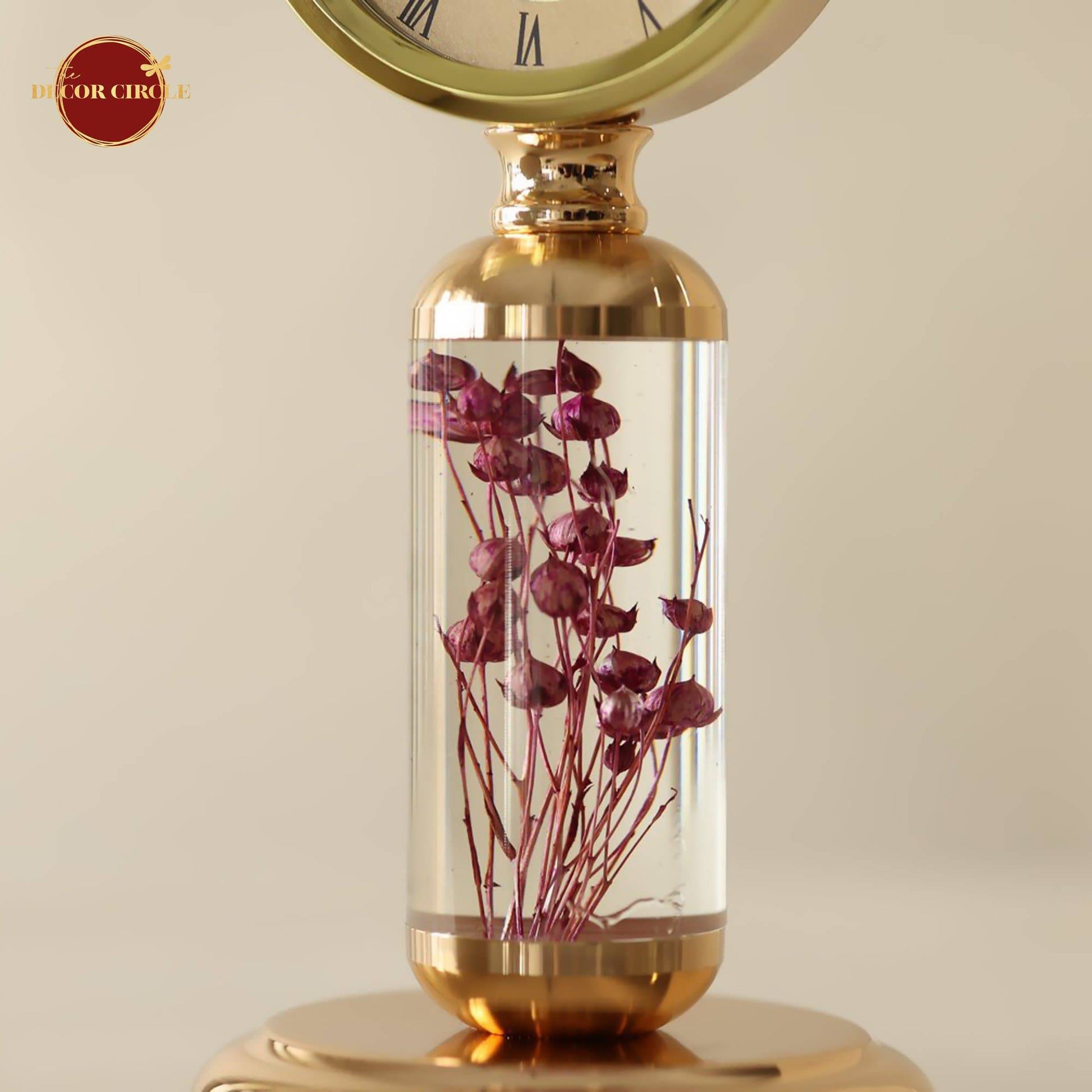 Kheima Modern Office Table Clock (Red)