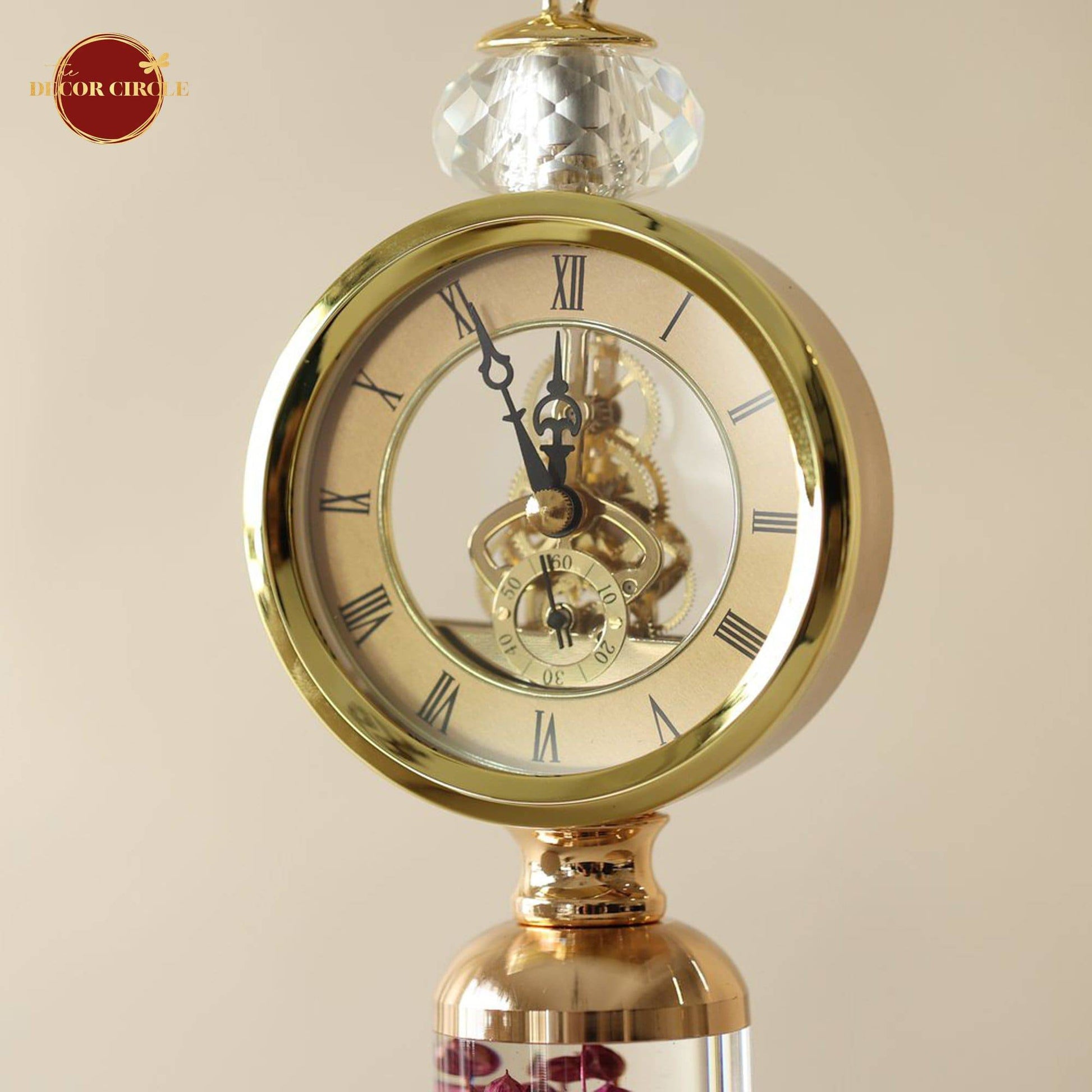 Kheima Modern Office Table Clock (Red)