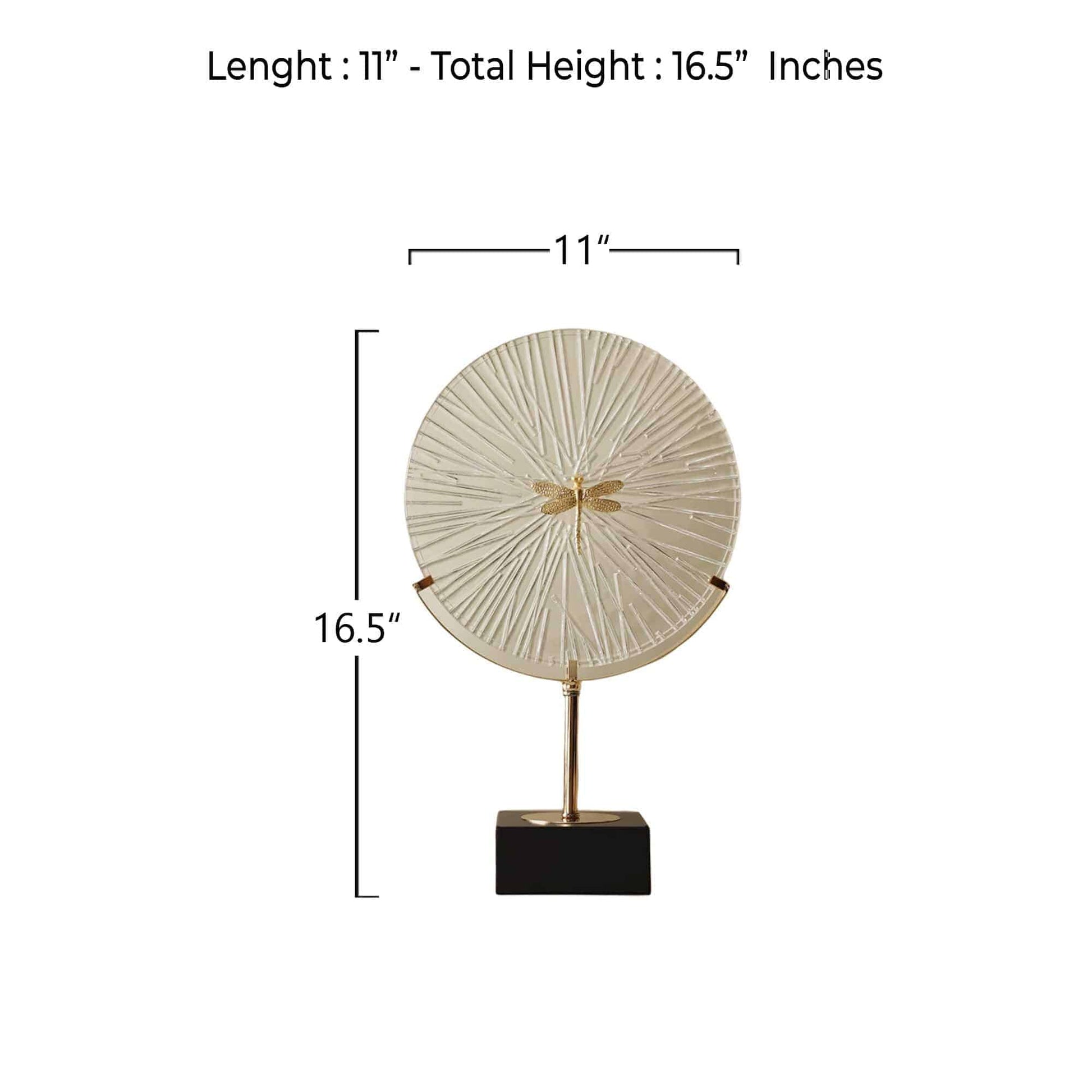 Ostentum Dragonfly Crystal Decor Accent