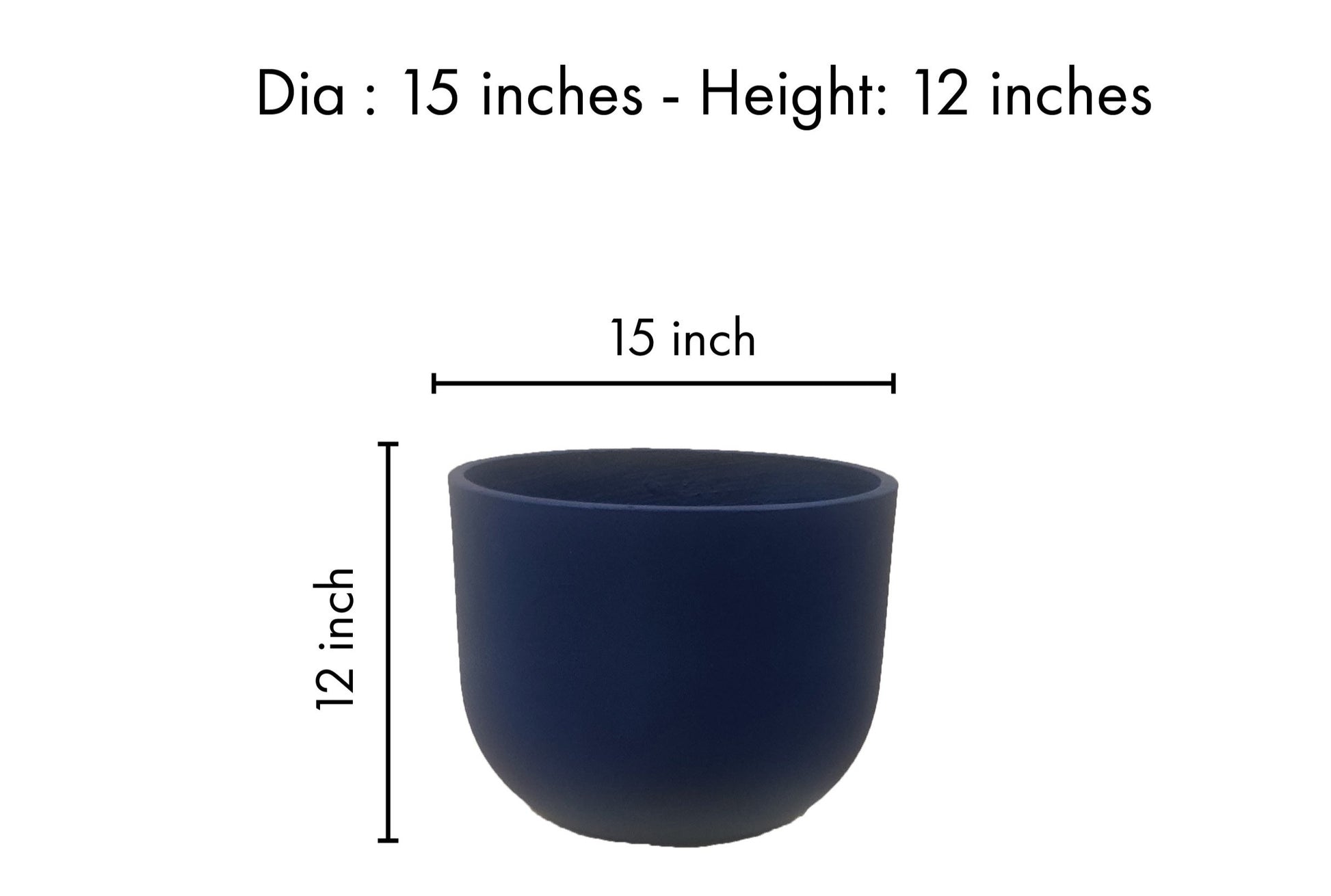 Round Concrete Garden Planter
