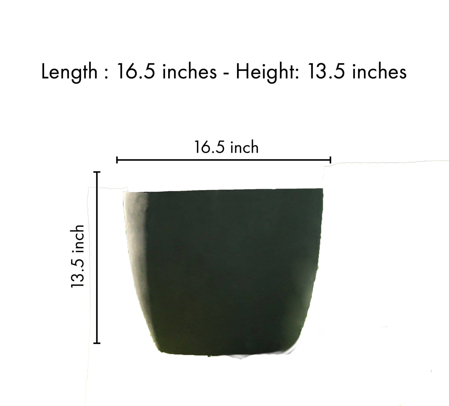 Wooden Black Outdoor Planter