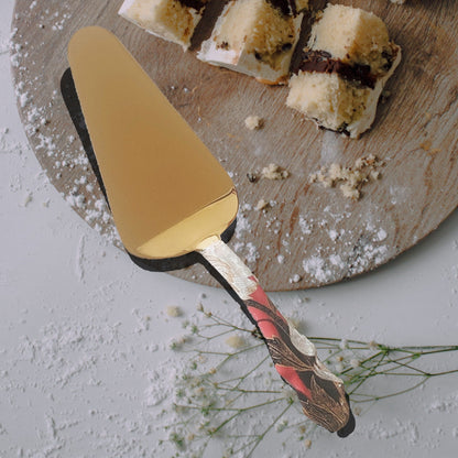 Red Cake Server