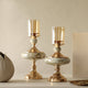 Stellaus Green Candle Stands (Set of 2)