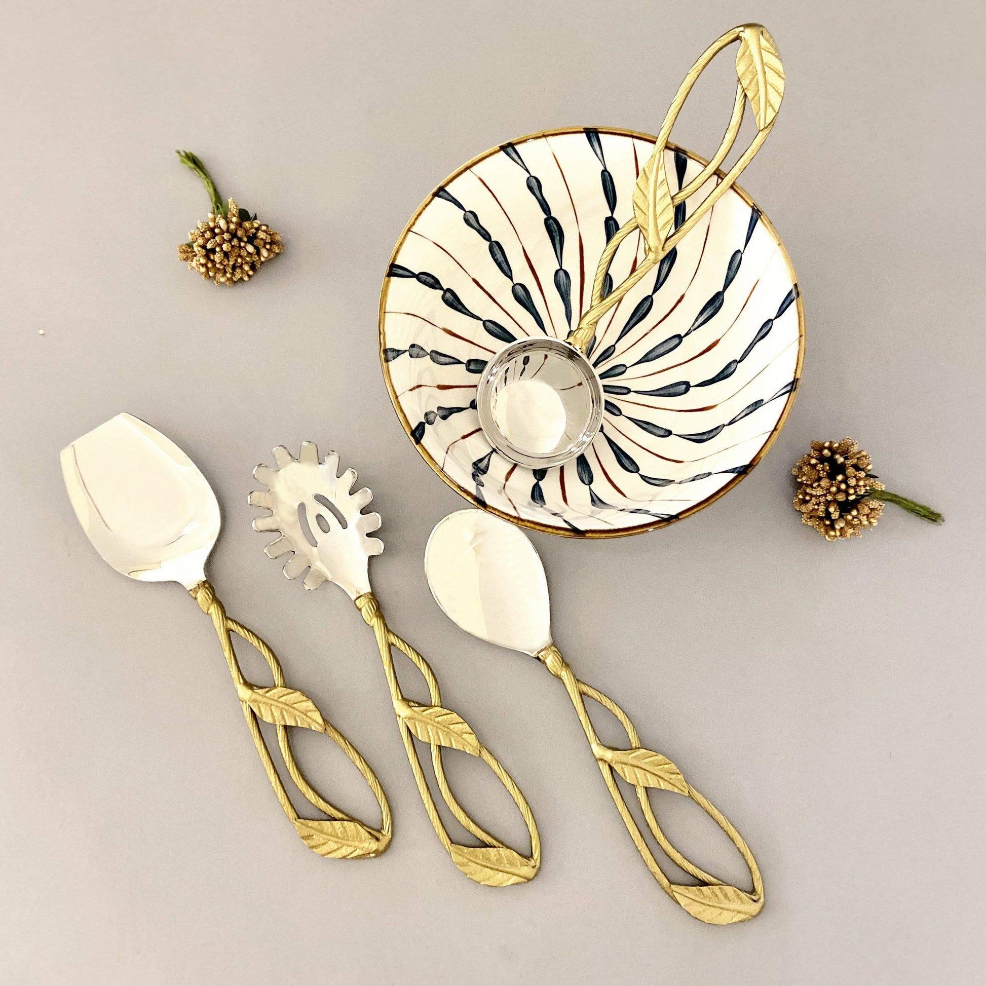 Tableware Petals Serving Spoons (Set of 4)