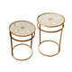 Mirror Metal Gold Nesting Tables (Set of 2)