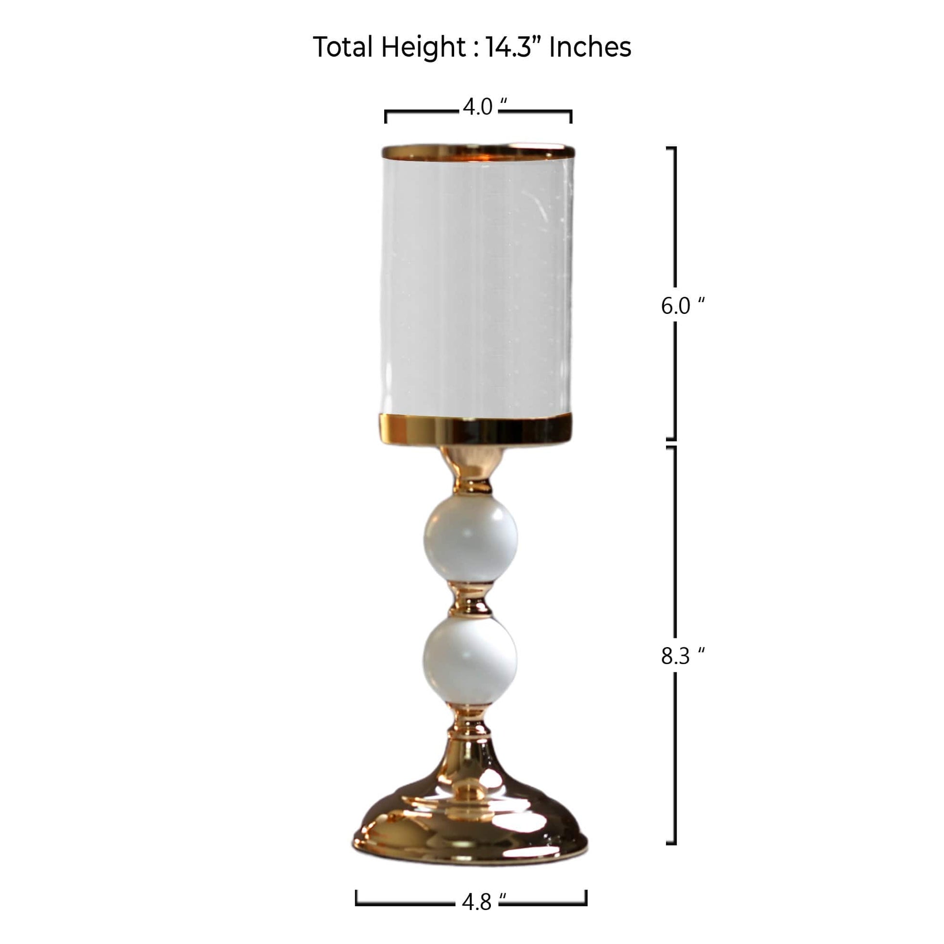 Home Decor Luxury Viridis Gold Candle Holders (set of 2 ) - The Decor Circle