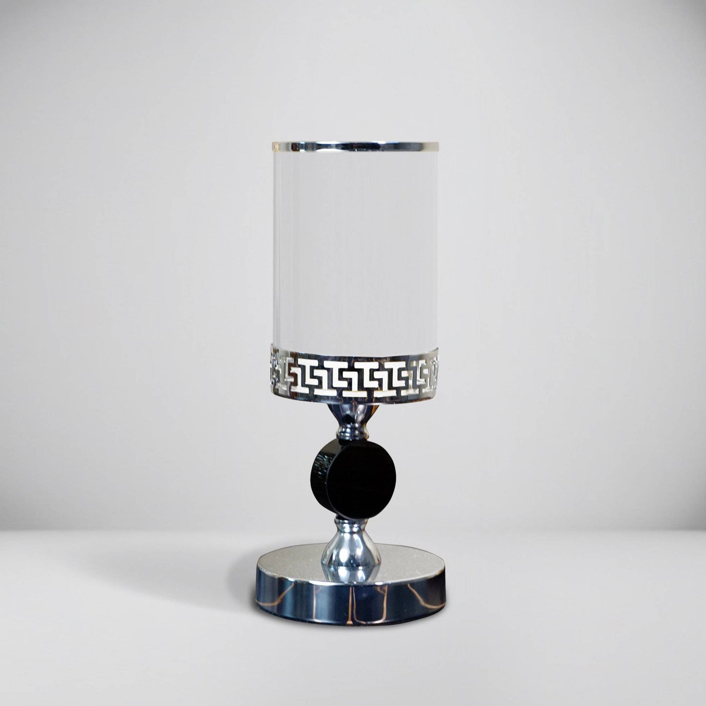 Meraki Black Silver Candle Stands (Set of 2) - The Decor Circle