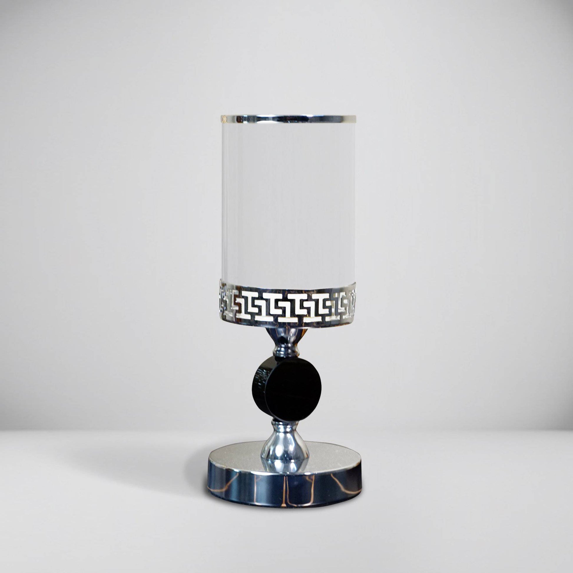 Meraki Silver Candle Stands (Set of 2)