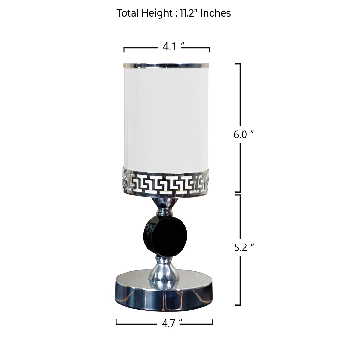 Meraki Black Silver Candle Stands (Set of 2) - The Decor Circle
