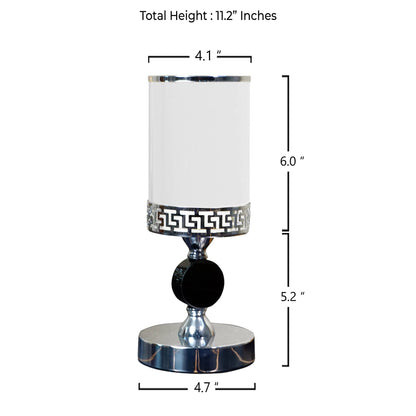 Meraki Black Silver Candle Stands (Set of 2) - The Decor Circle