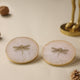 Rose quartz Dragonfly Agate Coasters (Set of 2)