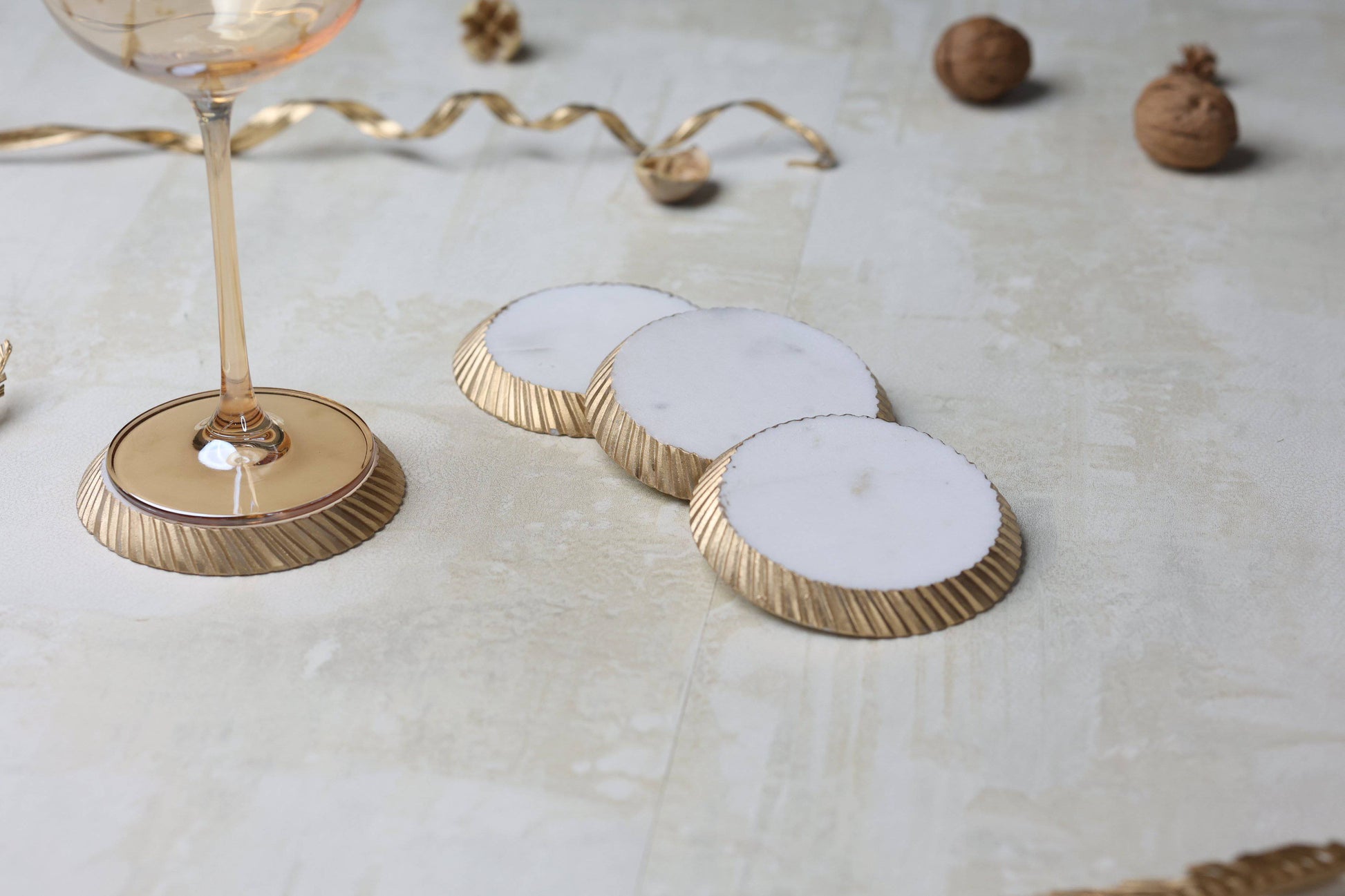 Home Decor Accessories Marble Coasters (set of 4) - The Decor Circle