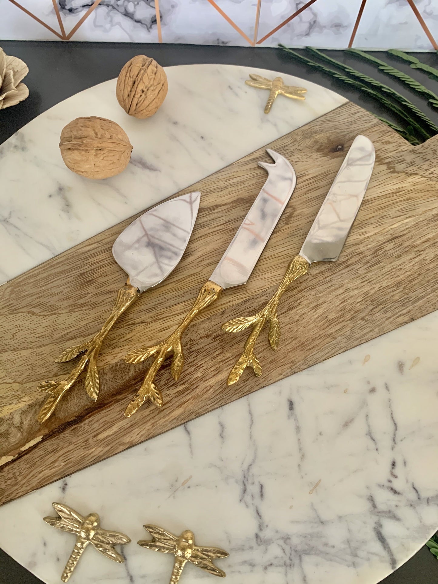 Forest Stem Cheese Knives (set of 3) - The Decor Circle