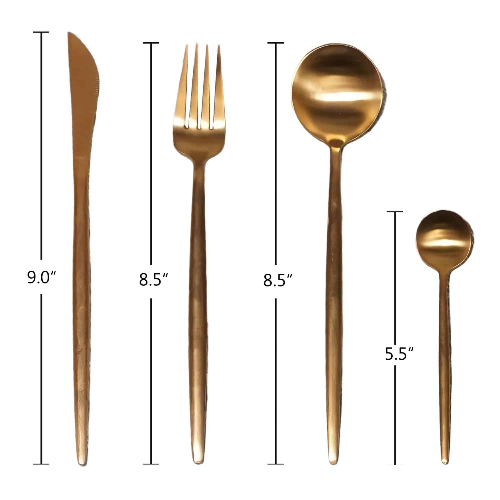 Nordic Dining Rose Gold Cutlery Set - The Decor Circle