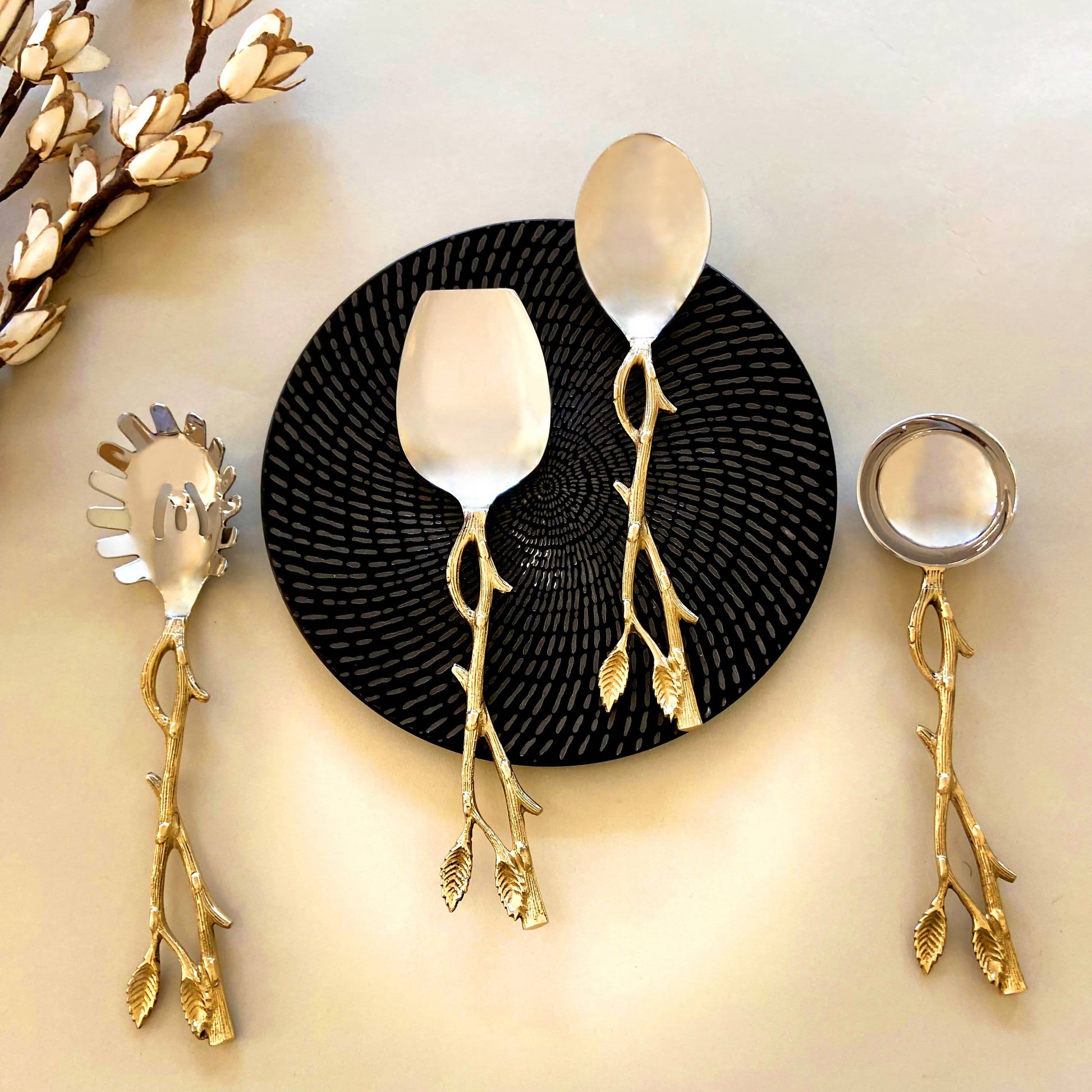 Tableware Forest Serving Spoons Set (Set of 4) - The Decor Circle