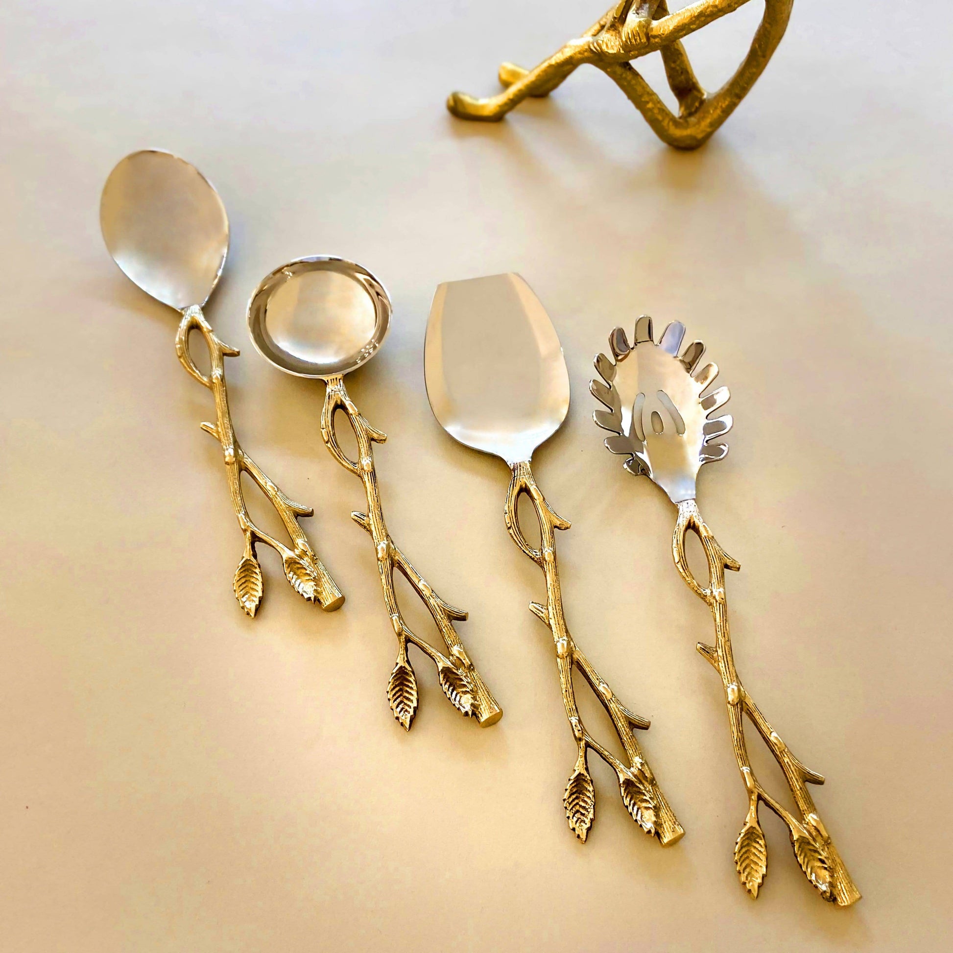 Tableware Forest Serving Spoons Set (Set of 4) - The Decor Circle