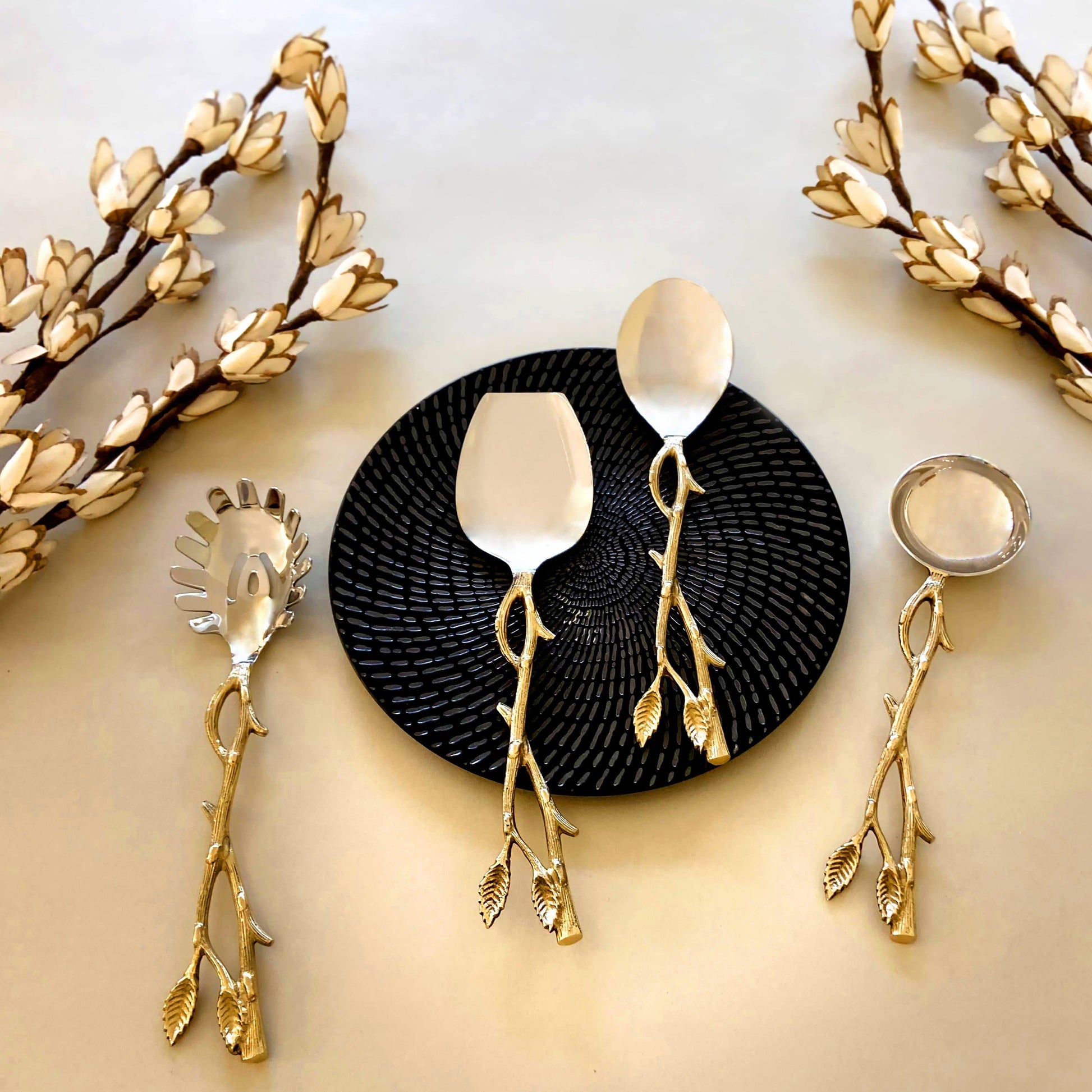 Tableware Forest Serving Spoons Set (Set of 4) - The Decor Circle