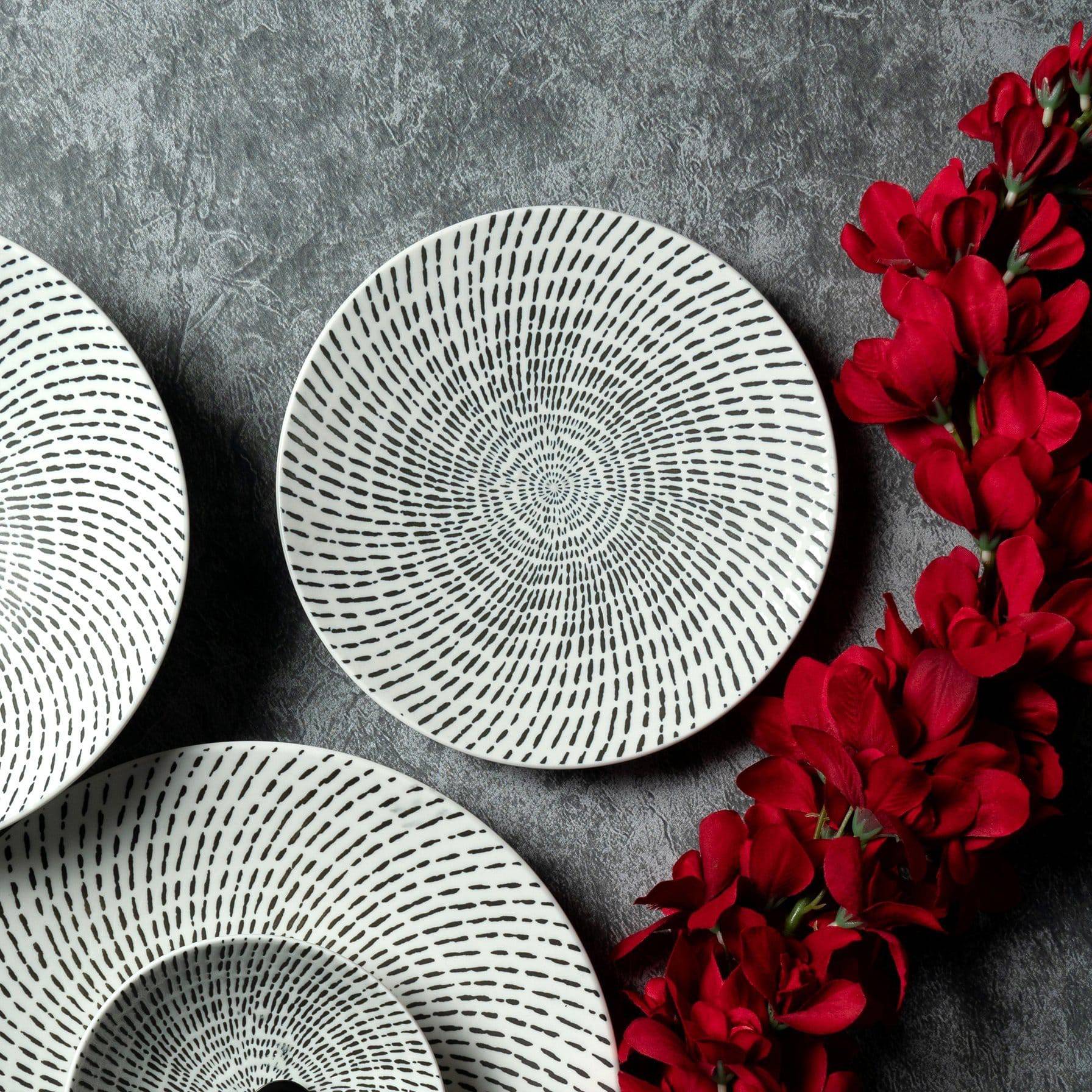 Tableware Mangata Modern White Plate - The Decor Circle