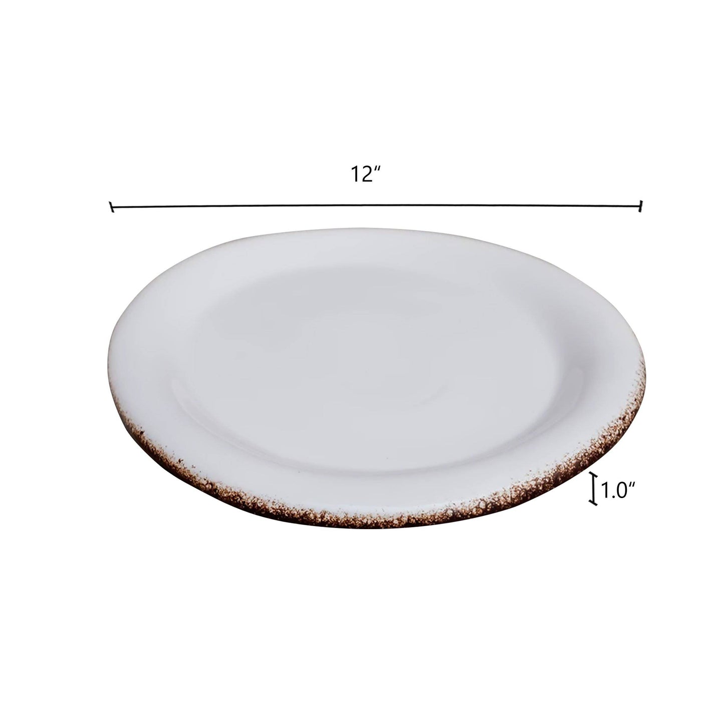 Tableware Celestial White Dinner Plate (set of 2 ) - The Decor Circle