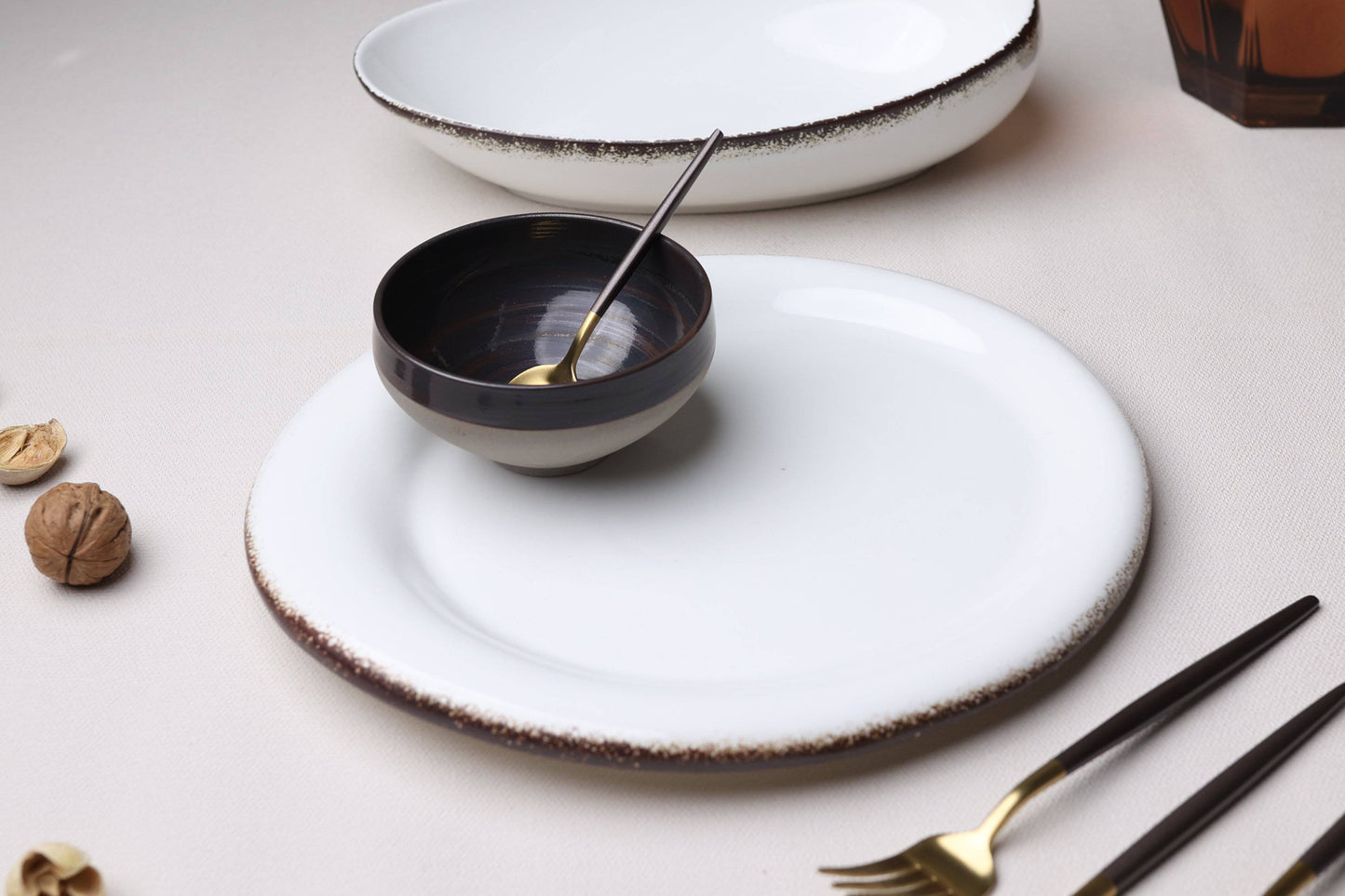 Tableware Celestial White Dinner Plate (set of 2 ) - The Decor Circle