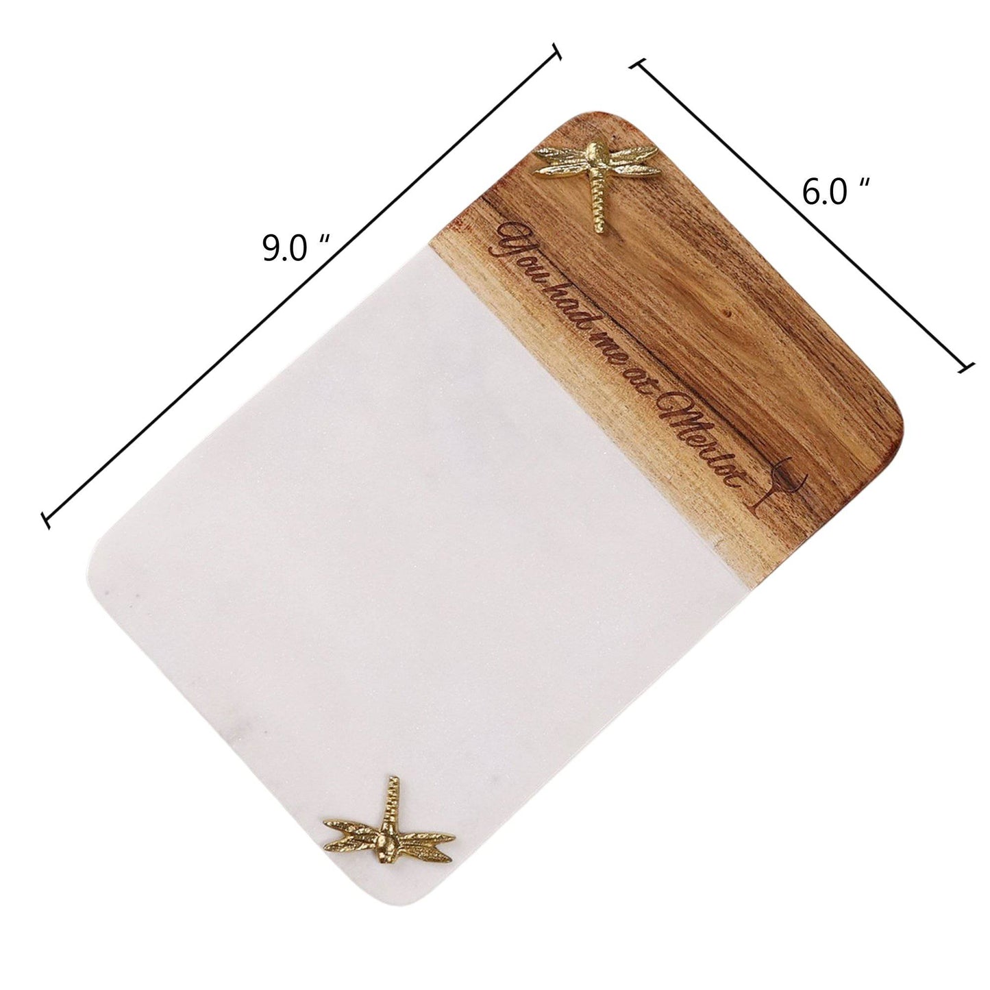 Marble 'Date Night' Cheese Platter (9 inches) - The Decor Circle