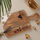 Wooden Marble 'Good Times' Cheese/Bread Platter (11 inches)