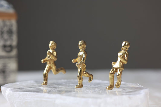 Aman Children Brass Crystal Sculpture - The Decor Circle