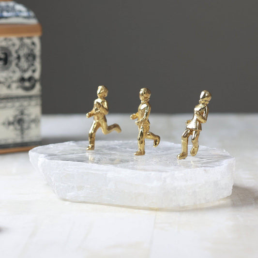 Aman Children Brass Crystal Sculpture - The Decor Circle