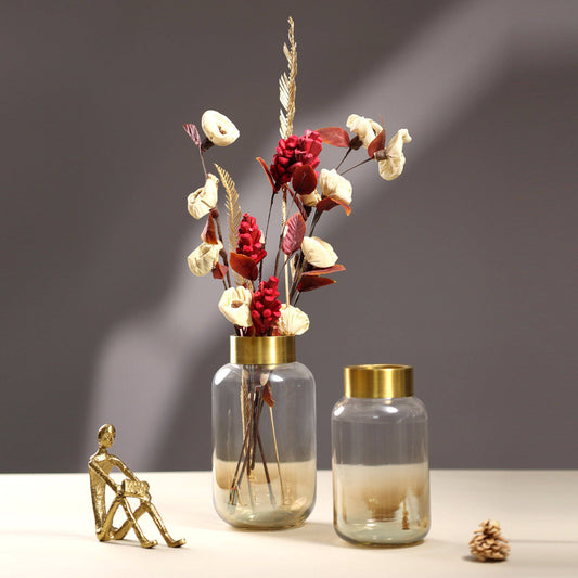 Home Decor Luxury Ombre Glass vase - The Decor Circle