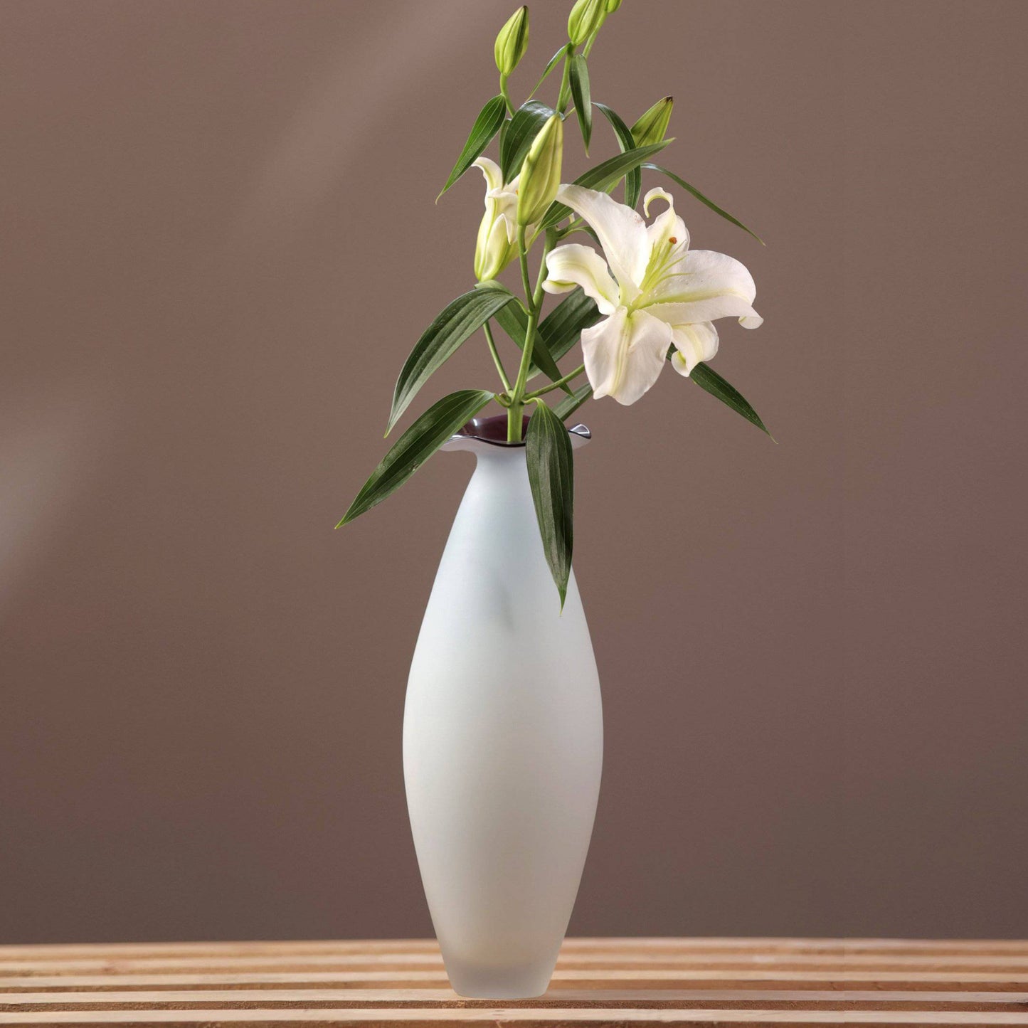 Marmor White Pink Glass Vase - The Decor Circle