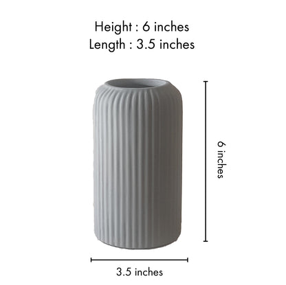 Marmor Grey ceramic vase