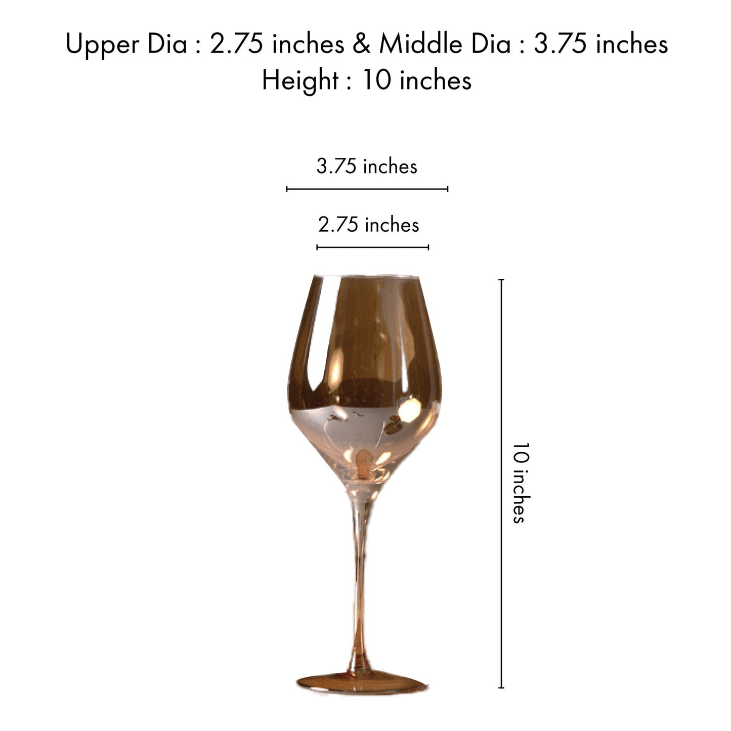 Amber Decanter & Wine glass Gift hamper